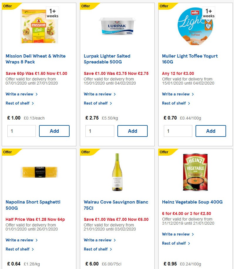 TESCO Offers from 22 January