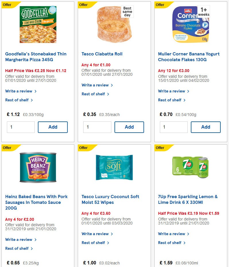 TESCO Offers from 22 January