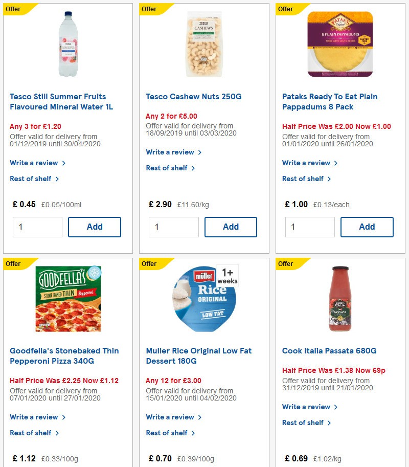 TESCO Offers from 22 January