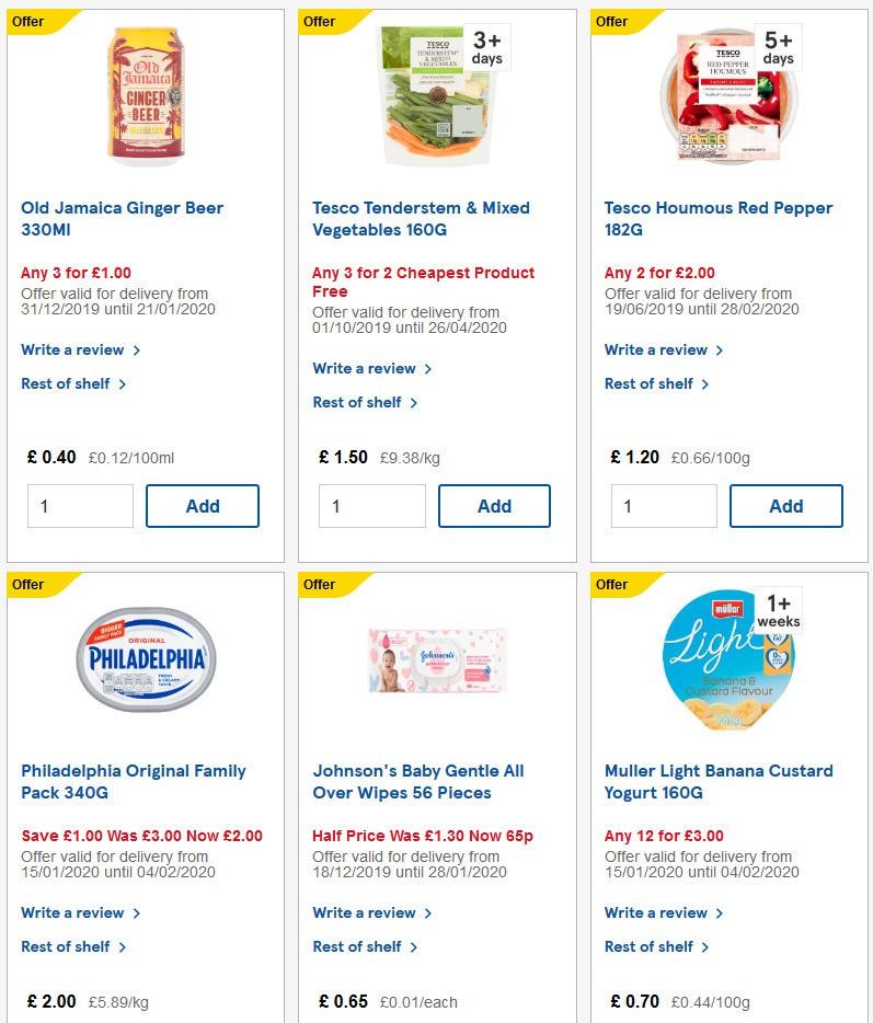 TESCO Offers from 22 January