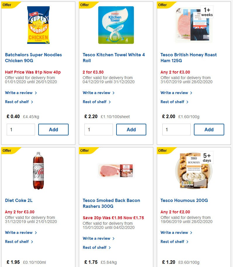 TESCO Offers from 22 January