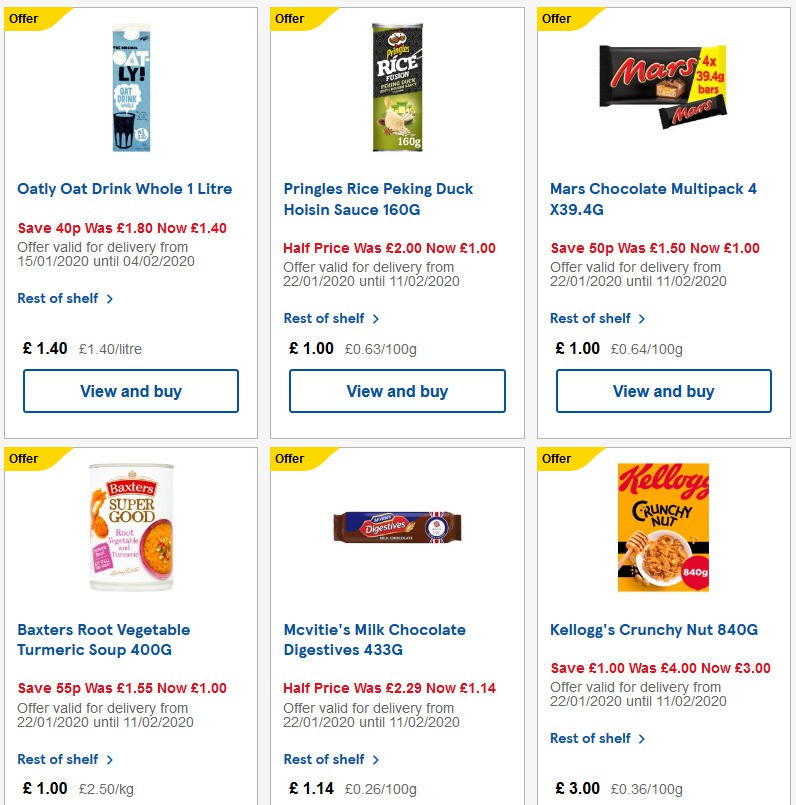 TESCO Offers from 29 January