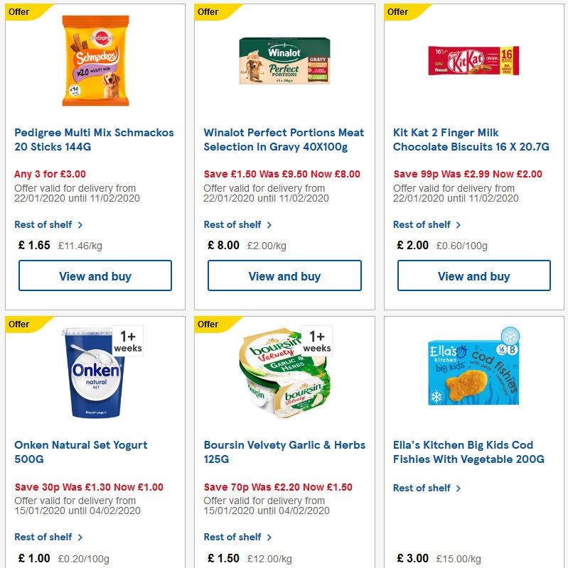 TESCO Offers from 29 January
