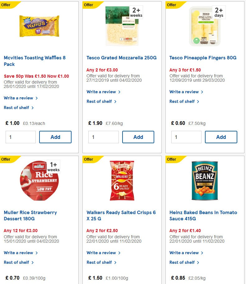 TESCO Offers from 5 February