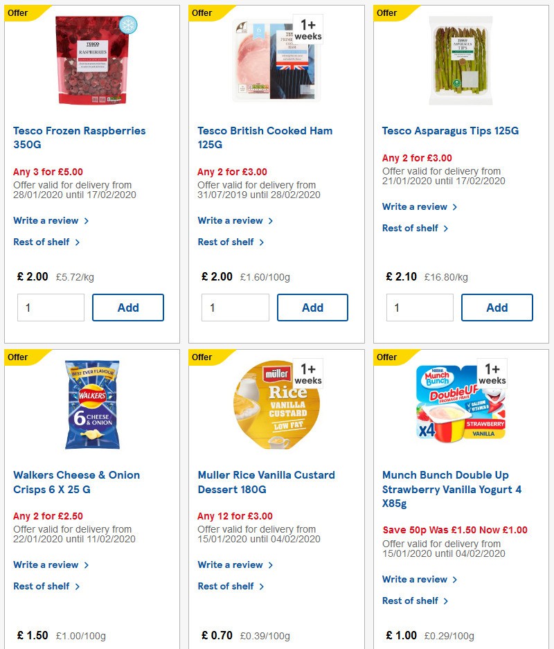 TESCO Offers from 5 February