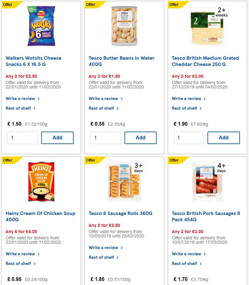 TESCO Offers from 5 February