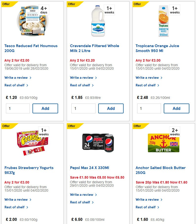 TESCO Offers from 5 February