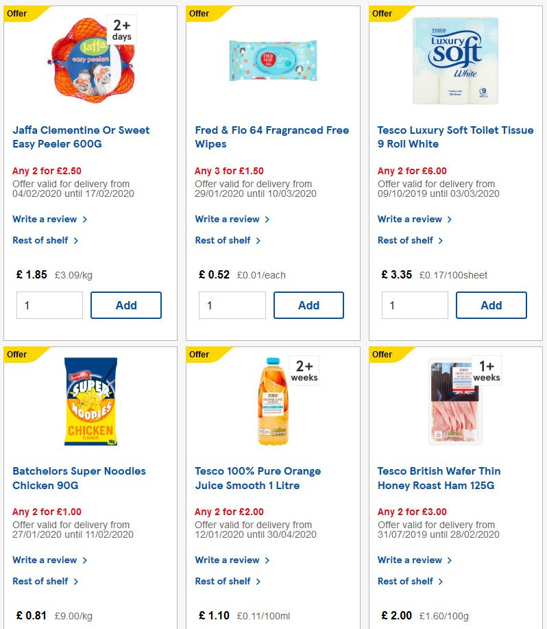 TESCO Offers from 5 February