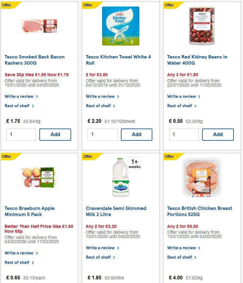 TESCO Offers from 5 February