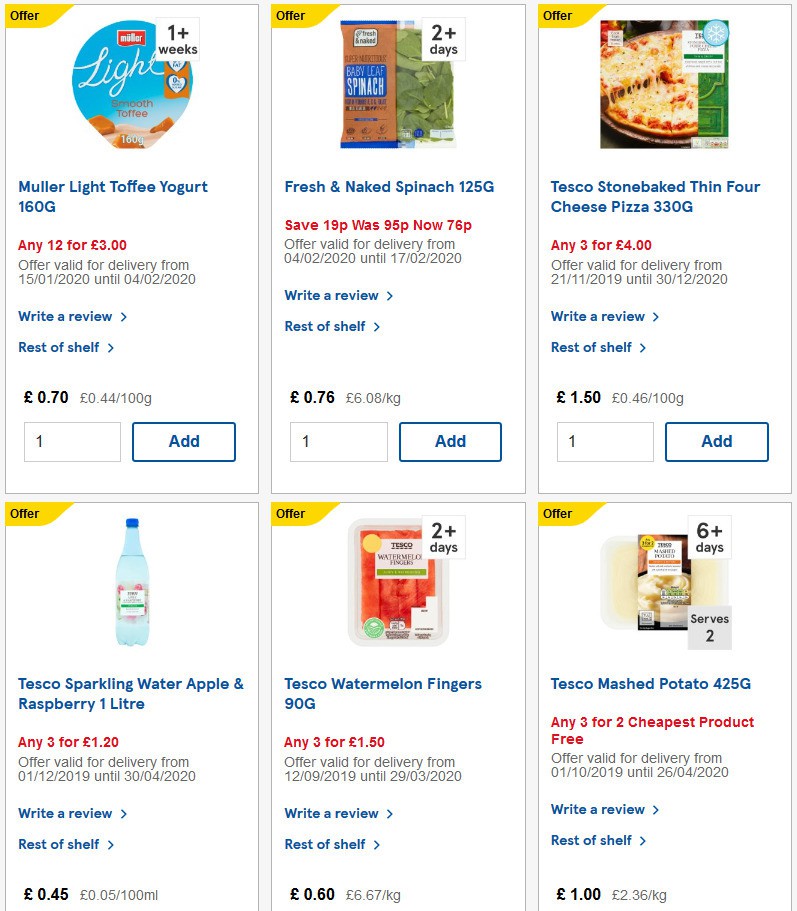 TESCO Offers from 5 February