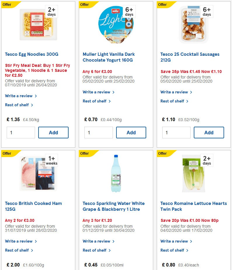 TESCO Offers from 12 February