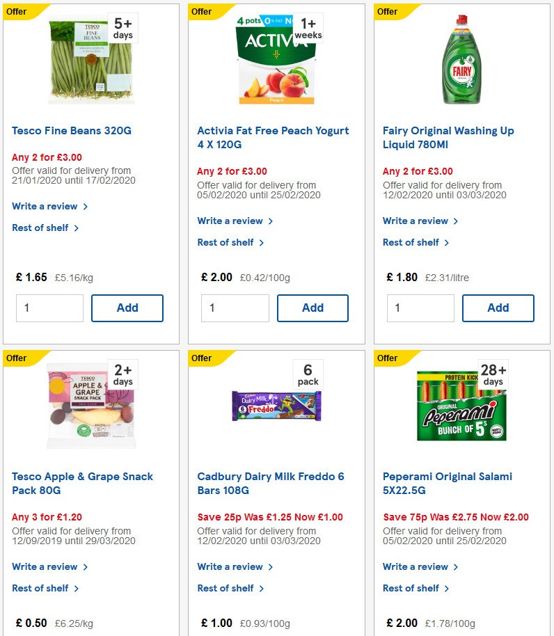 TESCO Offers from 12 February