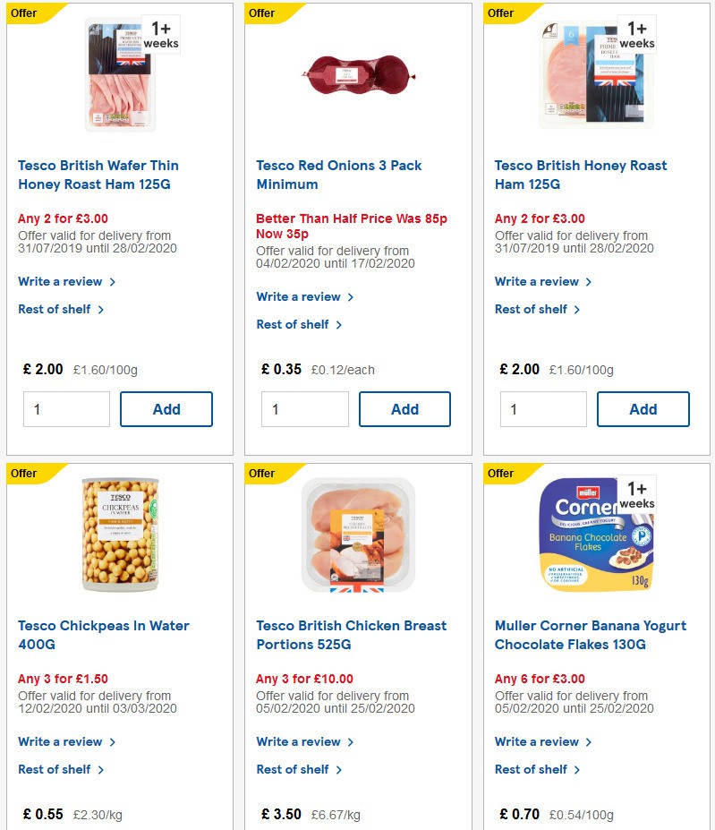 TESCO Offers from 12 February