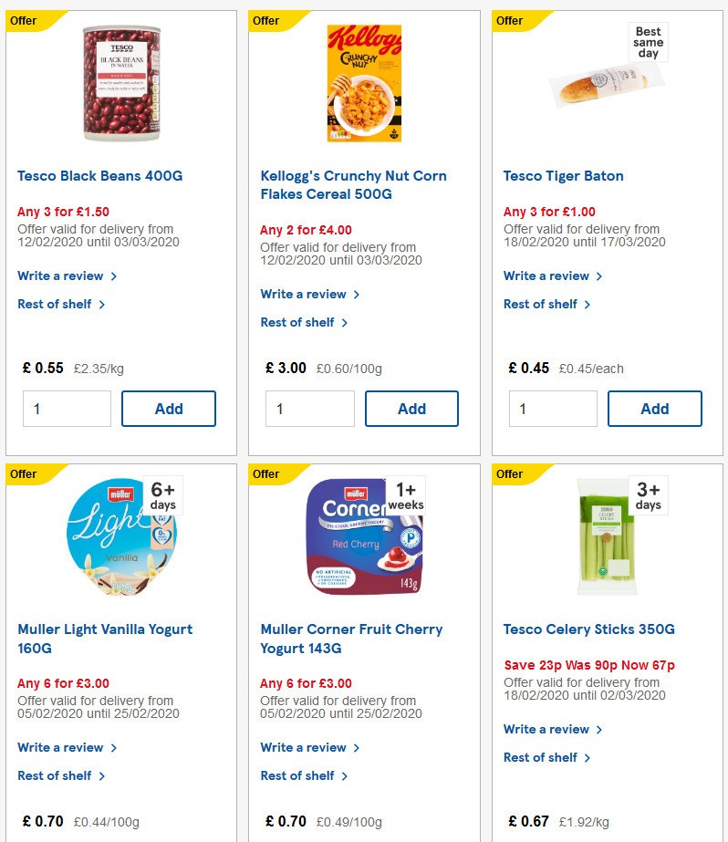 TESCO Offers from 19 February