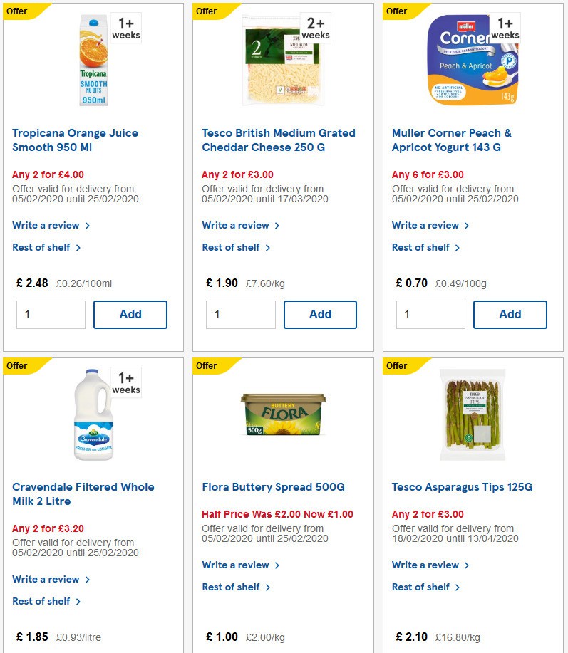 TESCO Offers from 19 February