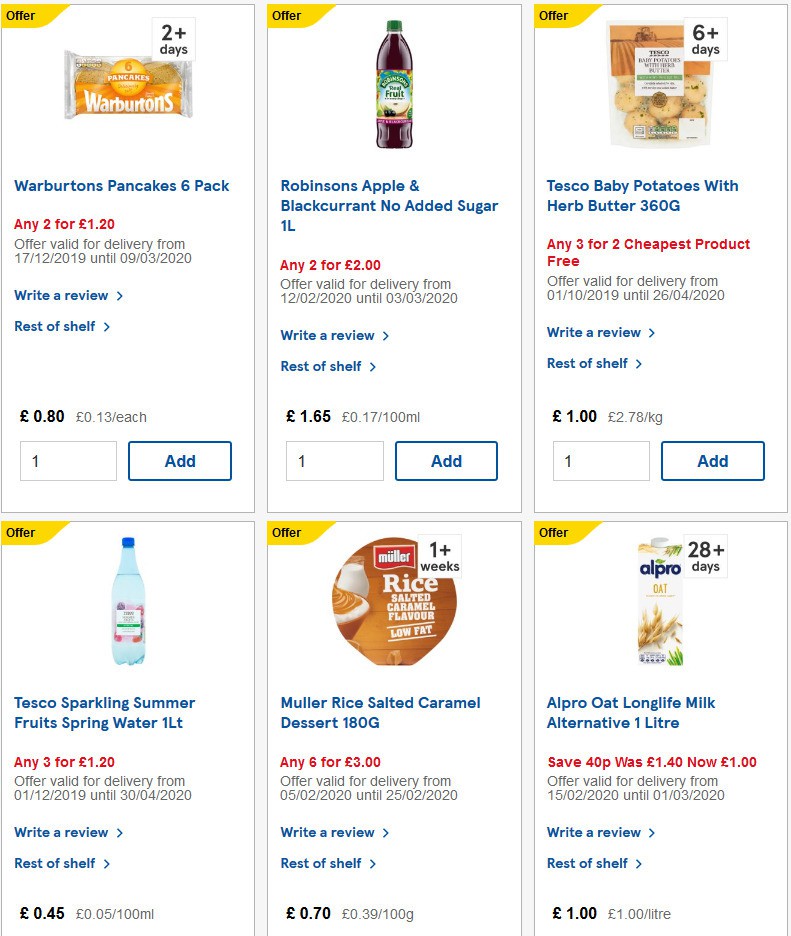 TESCO Offers from 19 February