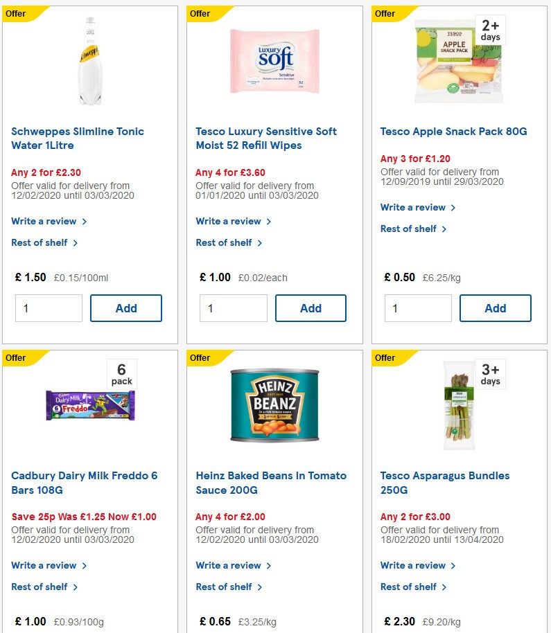 TESCO Offers from 19 February