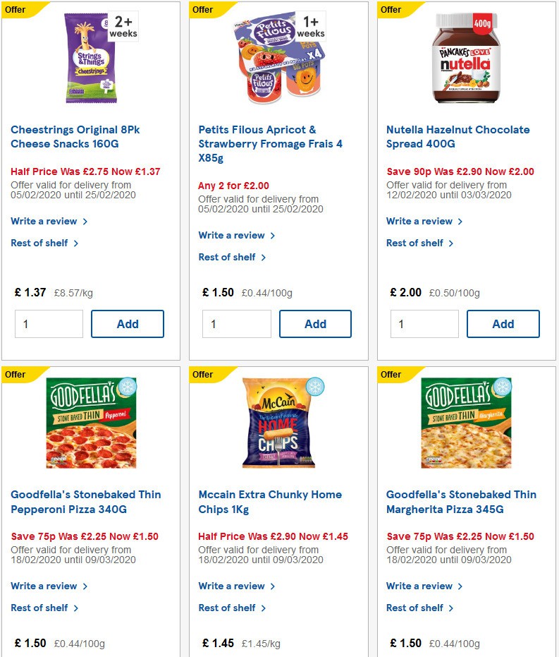 TESCO Offers from 19 February