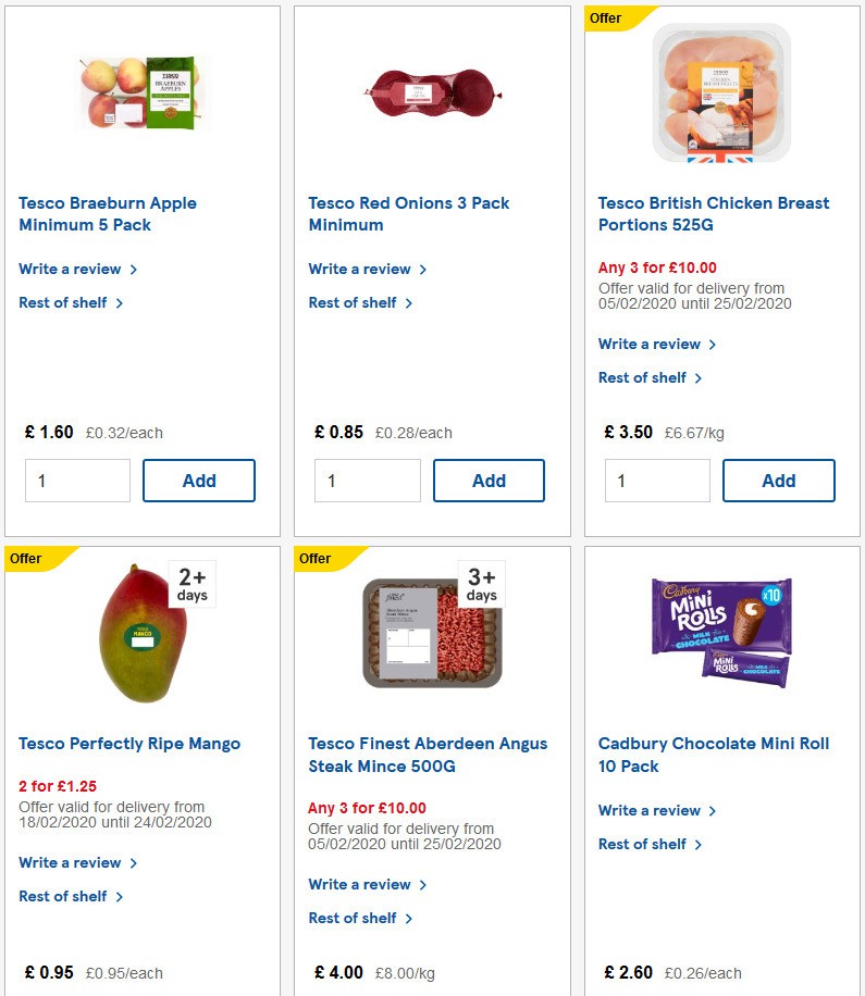 TESCO Offers from 19 February