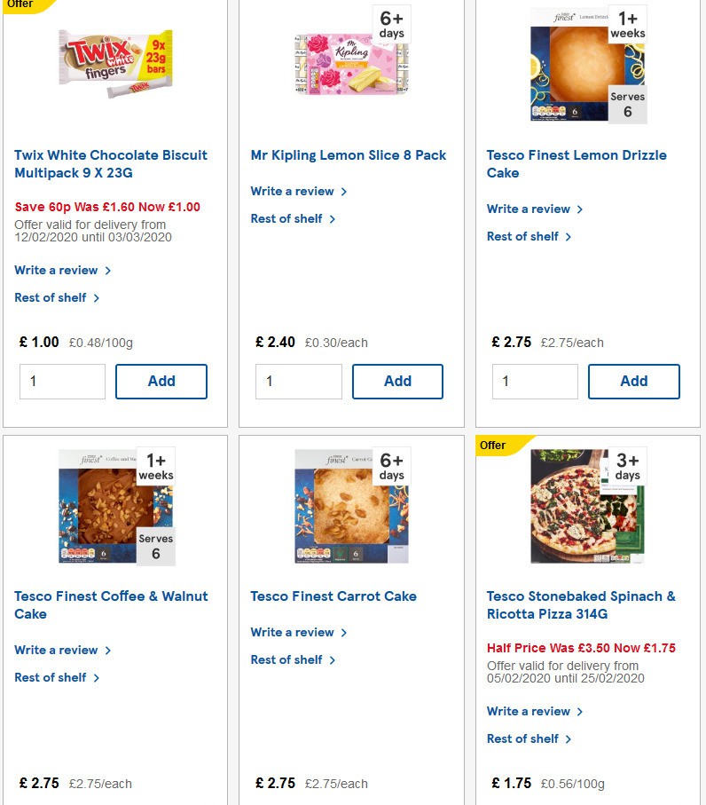 TESCO Offers from 19 February