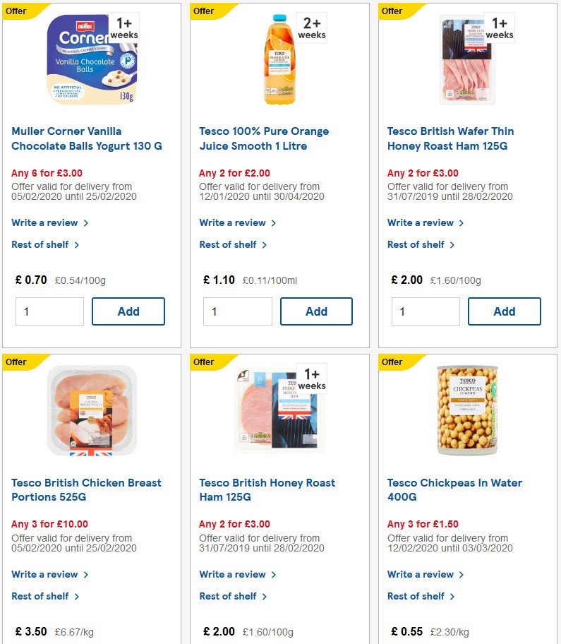 TESCO Offers from 19 February