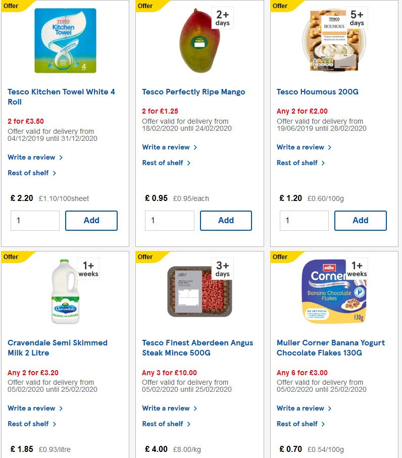 TESCO Offers from 19 February