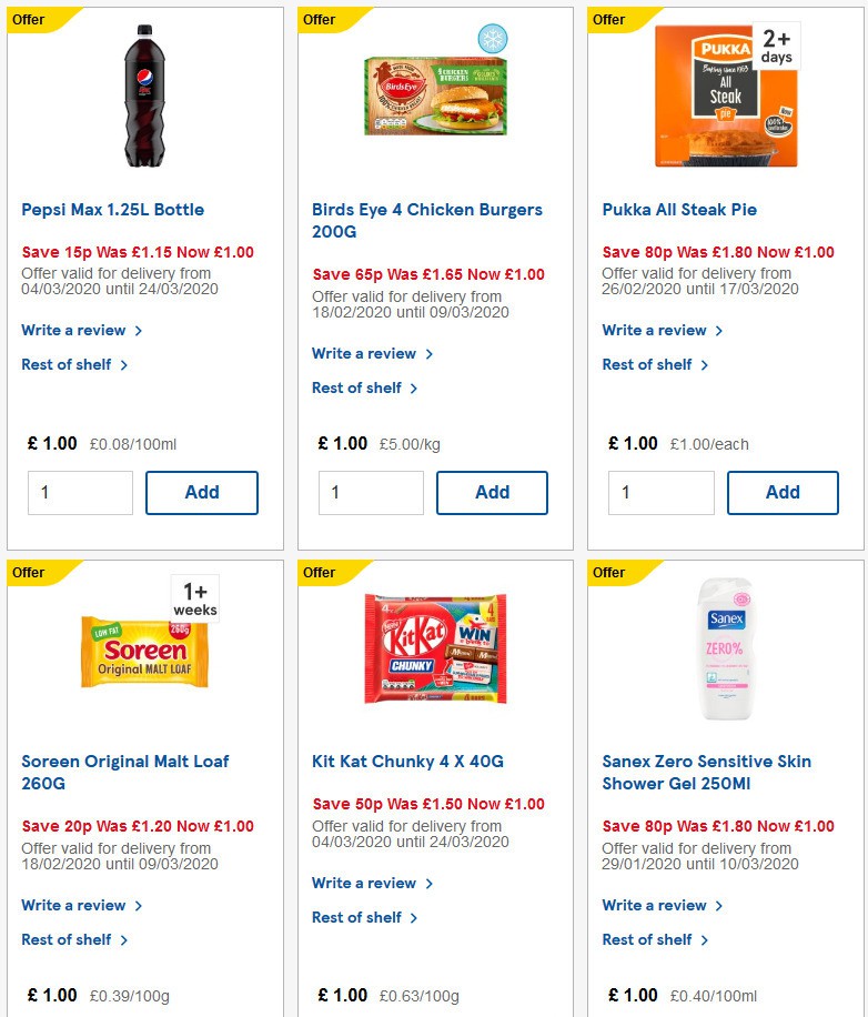 TESCO Offers from 4 March