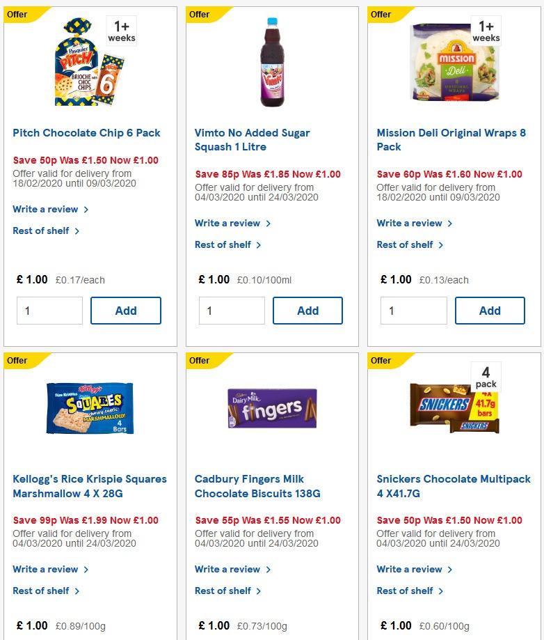 TESCO Offers from 4 March