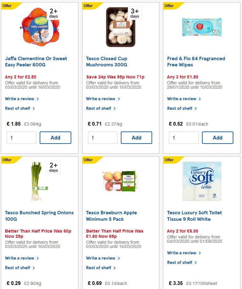 TESCO Offers from 4 March