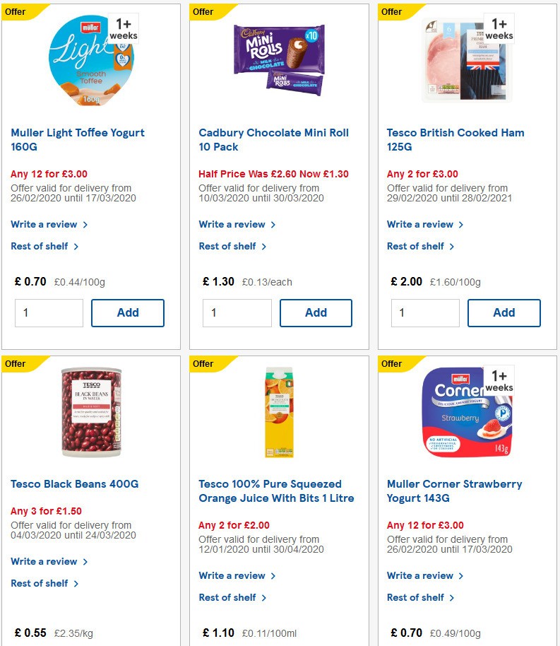 TESCO Offers from 11 March