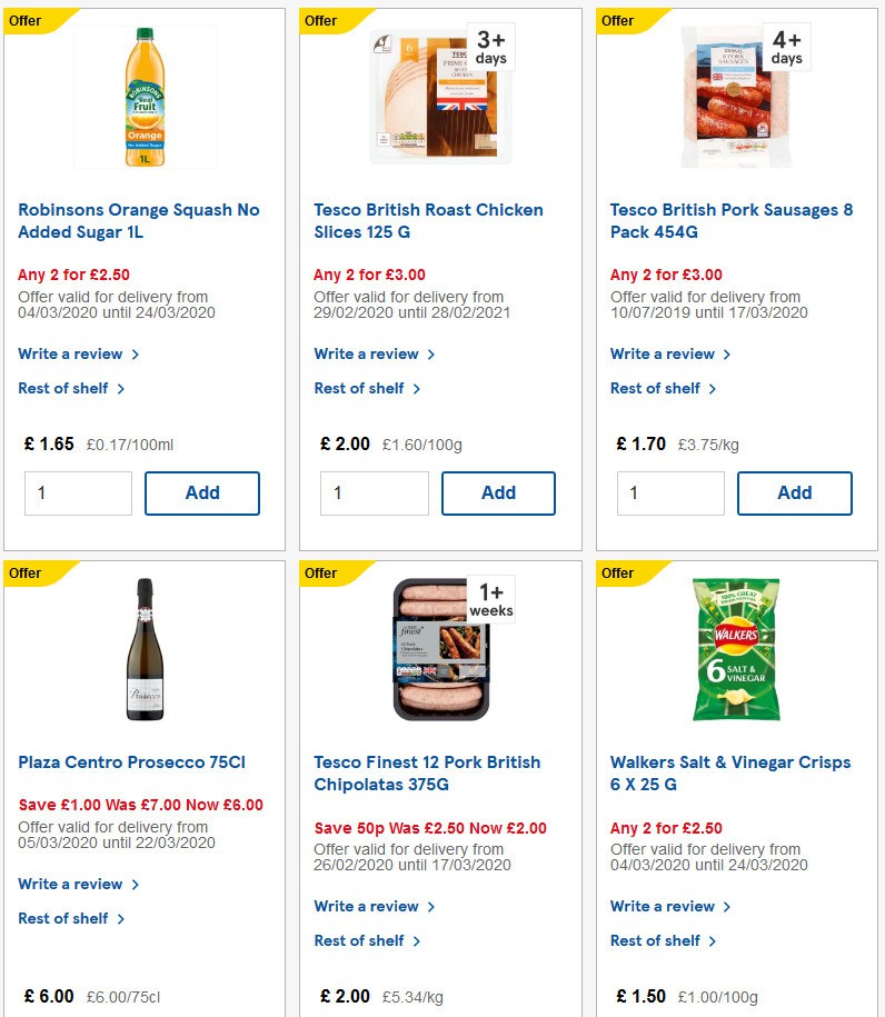 TESCO Offers from 11 March