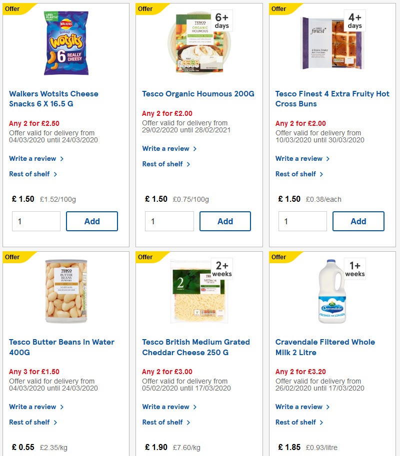 TESCO Offers from 11 March