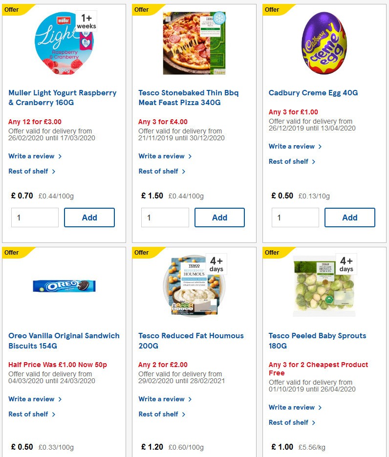TESCO Offers from 11 March