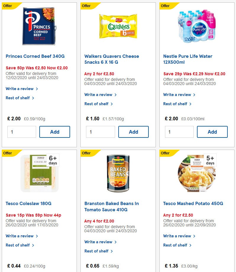 TESCO Offers from 11 March