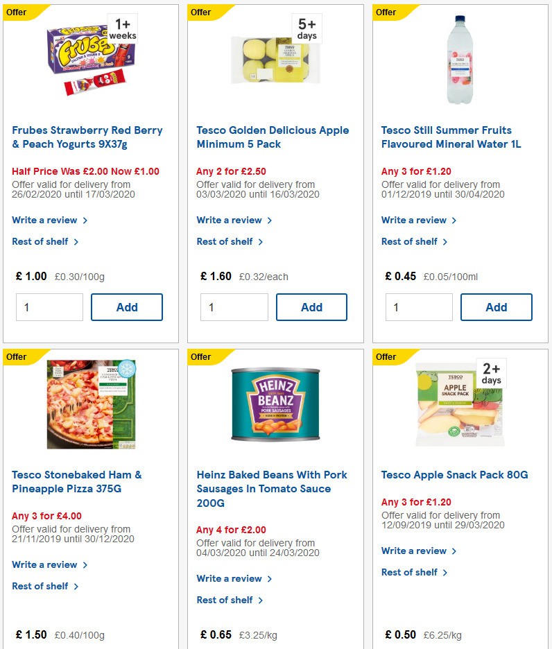 TESCO Offers from 11 March