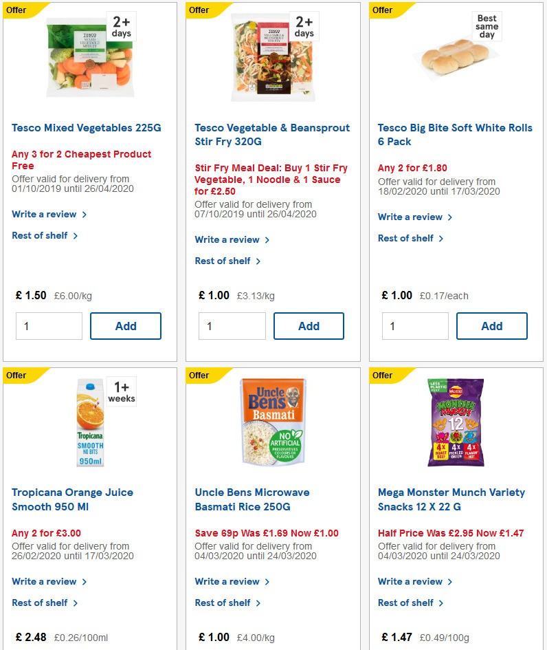 TESCO Offers from 11 March