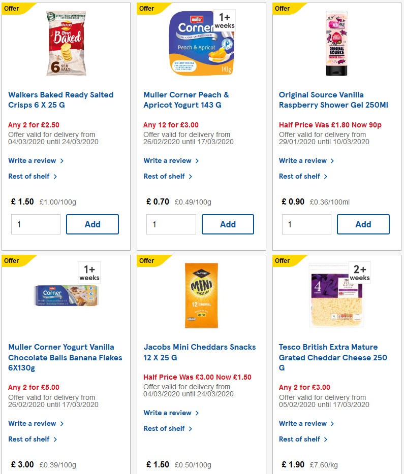 TESCO Offers from 11 March
