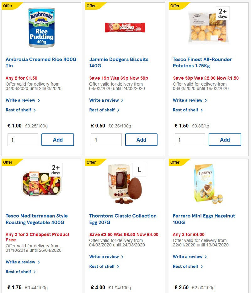 TESCO Offers from 11 March