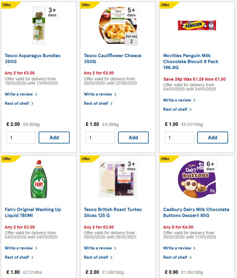 TESCO Offers from 11 March