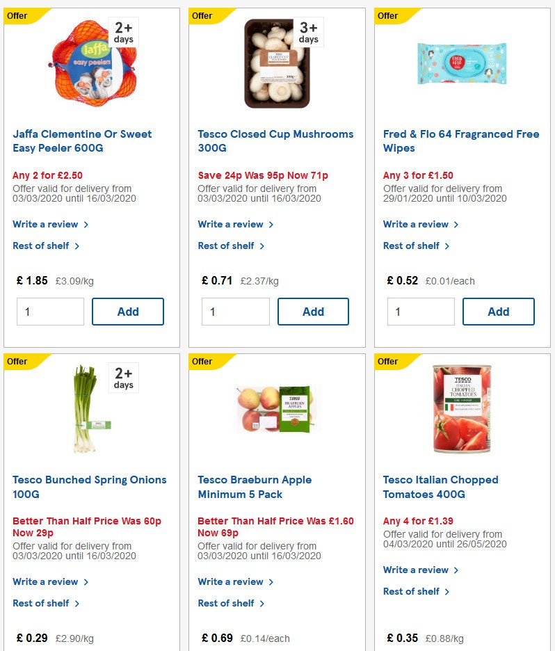 TESCO Offers from 11 March