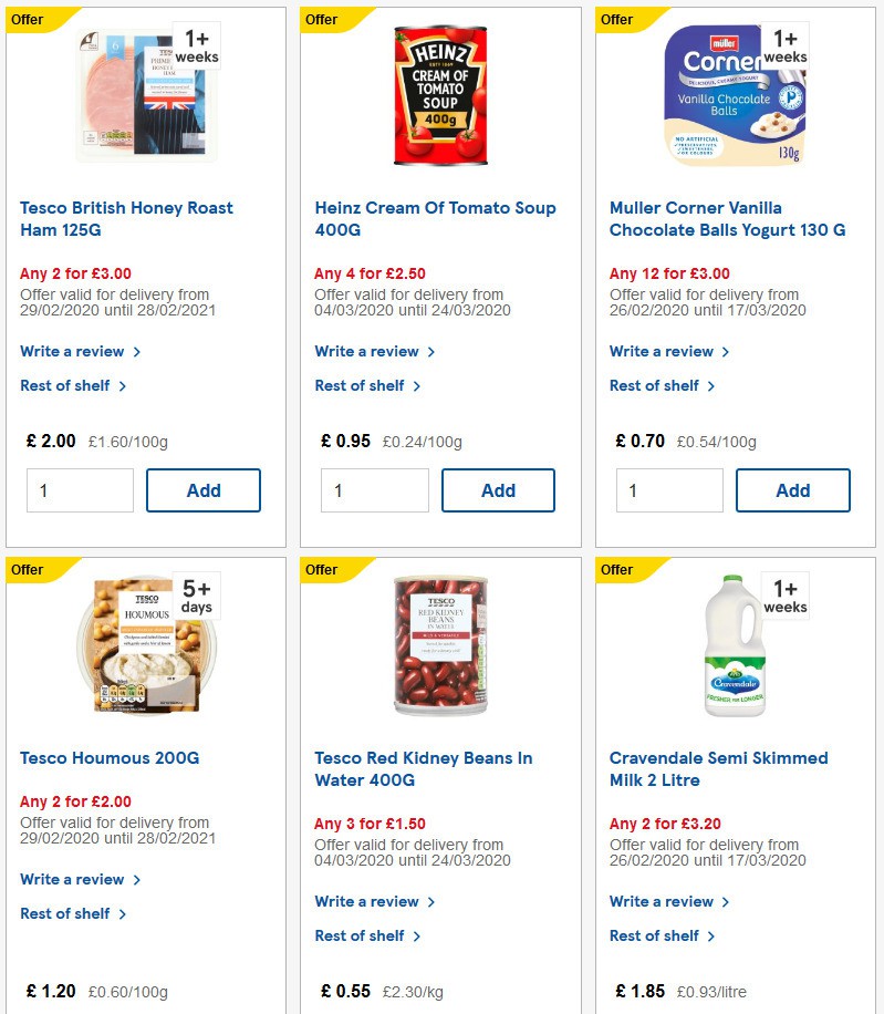 TESCO Offers from 11 March
