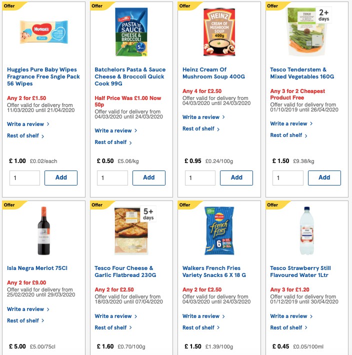 TESCO Offers from 18 March