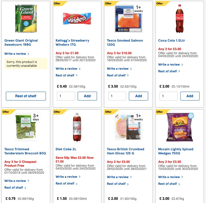 TESCO Offers from 18 March