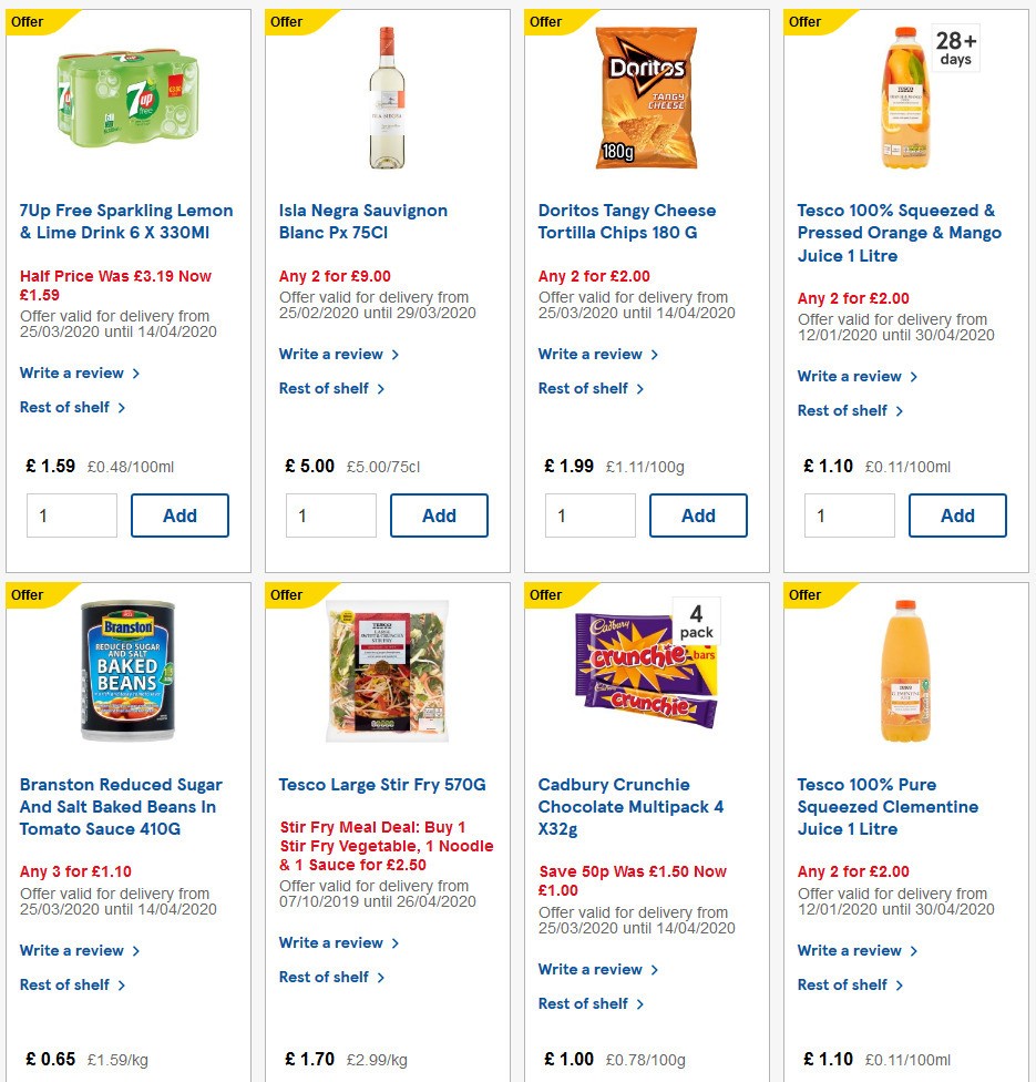 TESCO Offers from 24 March