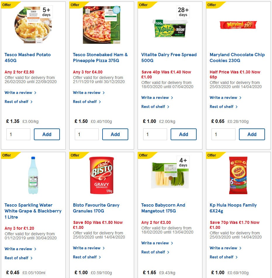 TESCO Offers from 24 March