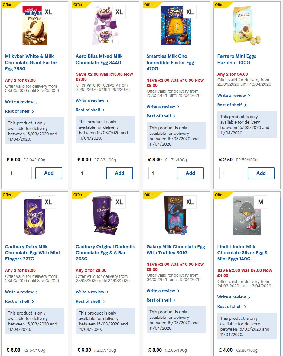 TESCO Offers from 1 April