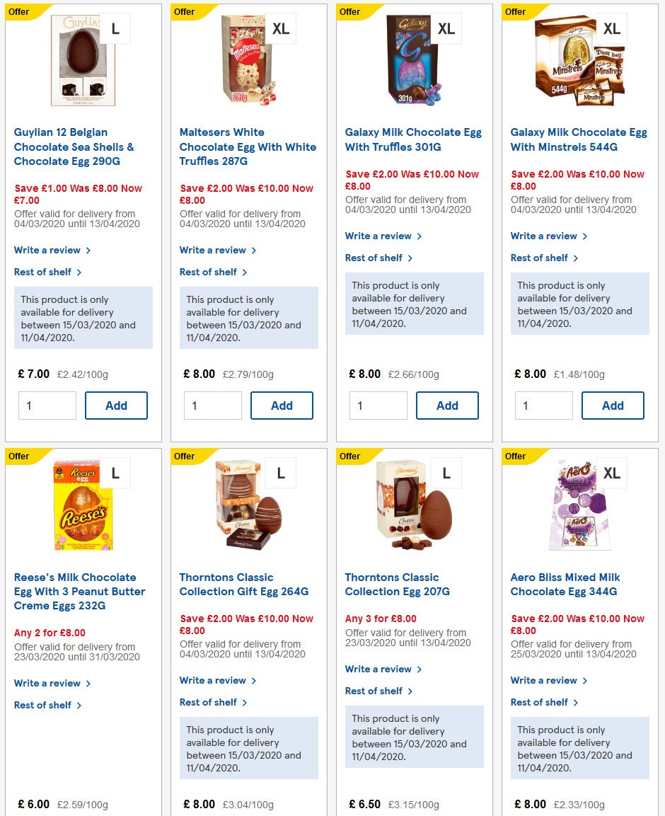 TESCO Offers from 1 April