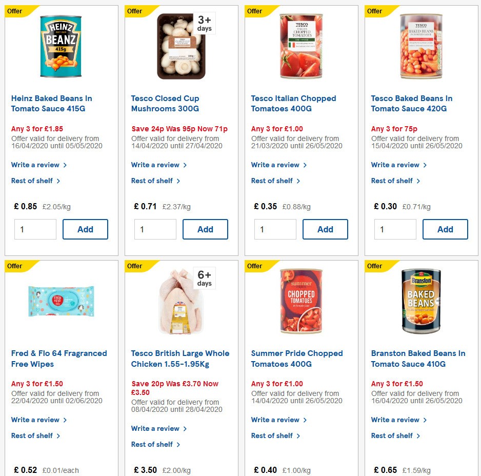 TESCO Offers from 22 April