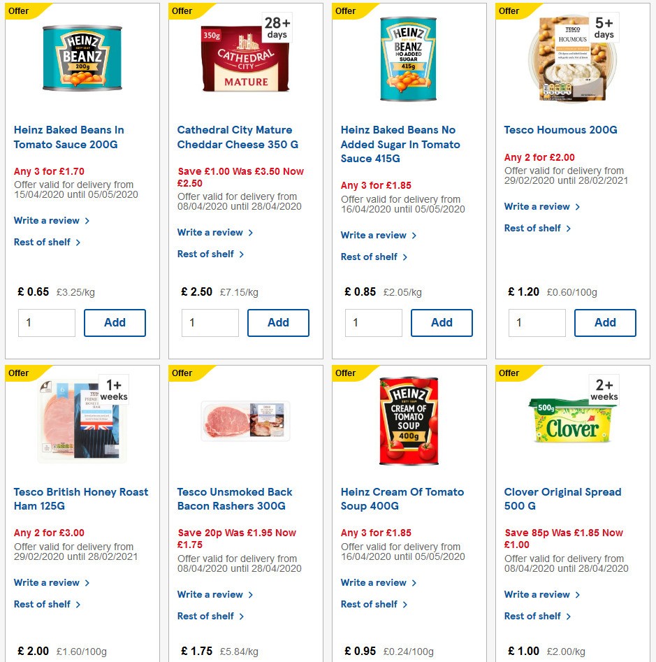 TESCO Offers from 22 April