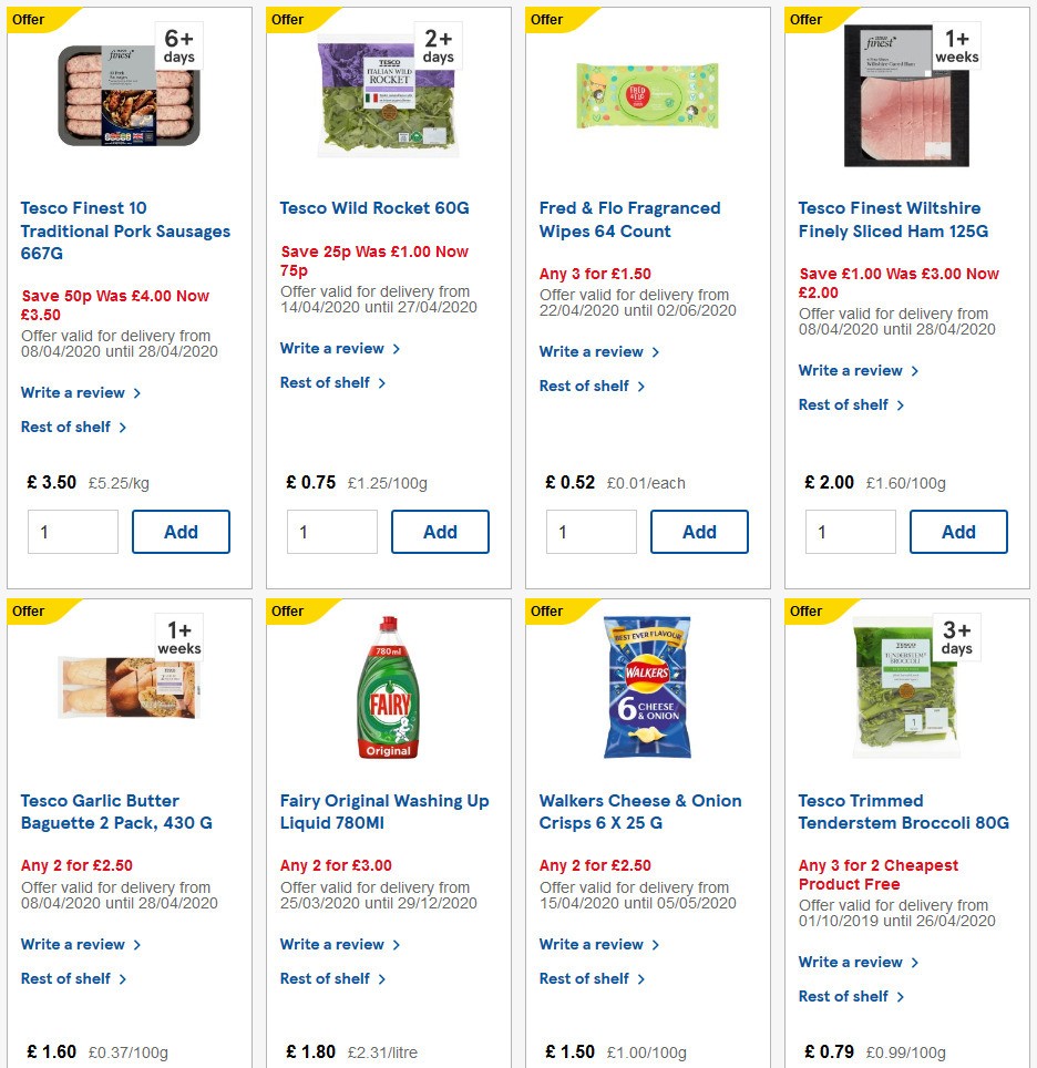 TESCO Offers from 22 April